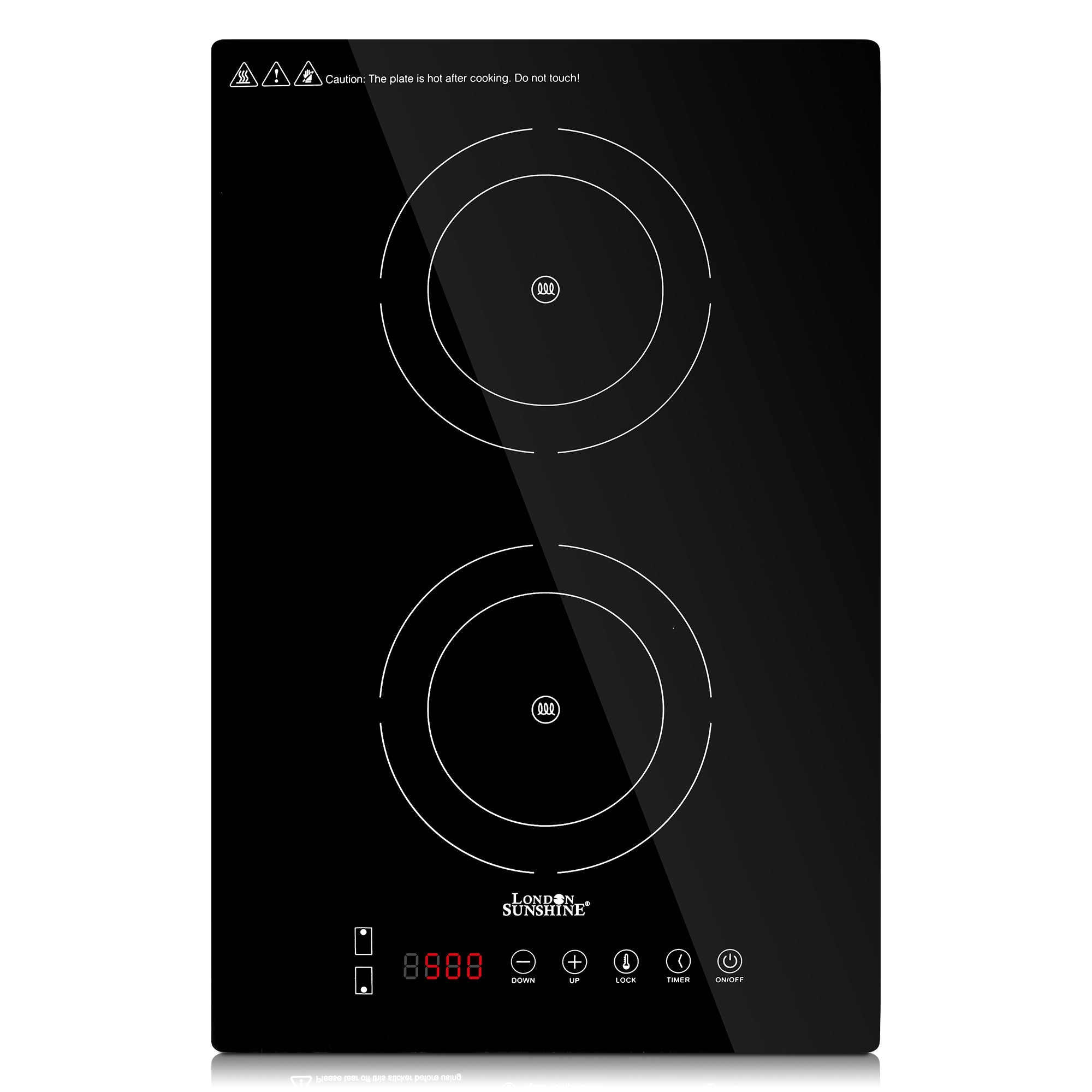 London Sunshine Vertical Dual Induction Cooktop - Both Options: Built-In and Portable
