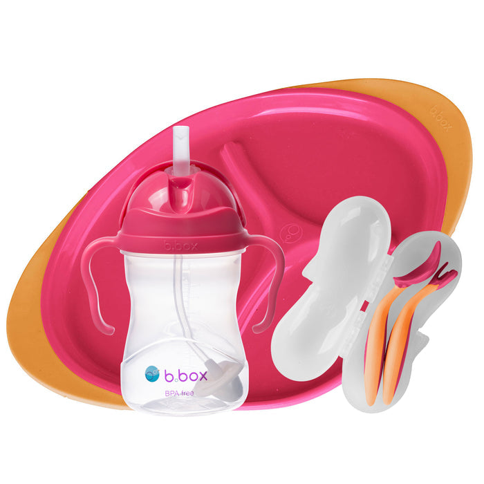 B.BOX SIPPY CUP & CUTLERY SET & PLATE FEEDING SET