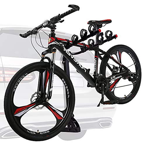 CMC Premium 4-Bike Hitch Rack Carrier - Fits All Standard 2" Hitch